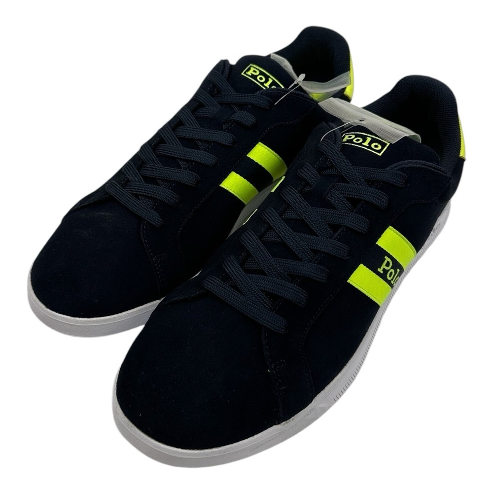 Polo Ralph Lauren HRT CT II Navy Green Suede Mens Sneaker 13D HRT CT II-SK-LTL